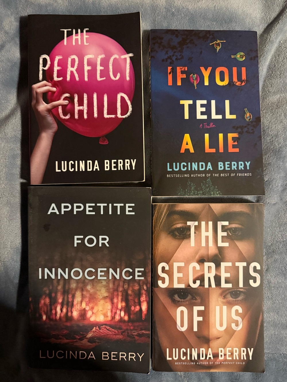 📚4 for $15 on all Paperbacks//LUCINDA BERRY~4 lg Paperback Thriller Bundle!